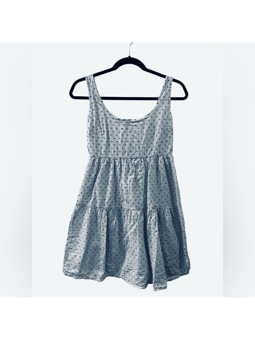 Sim & Sam Women’s Blue White Cotton Mini Sun Dress Size: XS